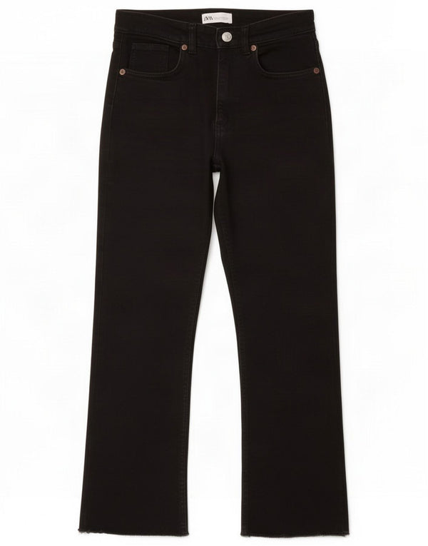 Zara Womens Straight Jeans EU 40 Medium W30 L26 Black