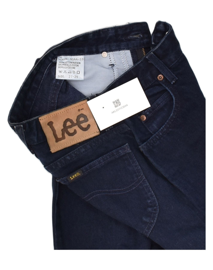 LEE Womens Tapered Jeans W27 L29 Navy Blue Cotton | Vintage Lee | Thrift | Second-Hand Lee | Used Clothing | Messina Hembry 