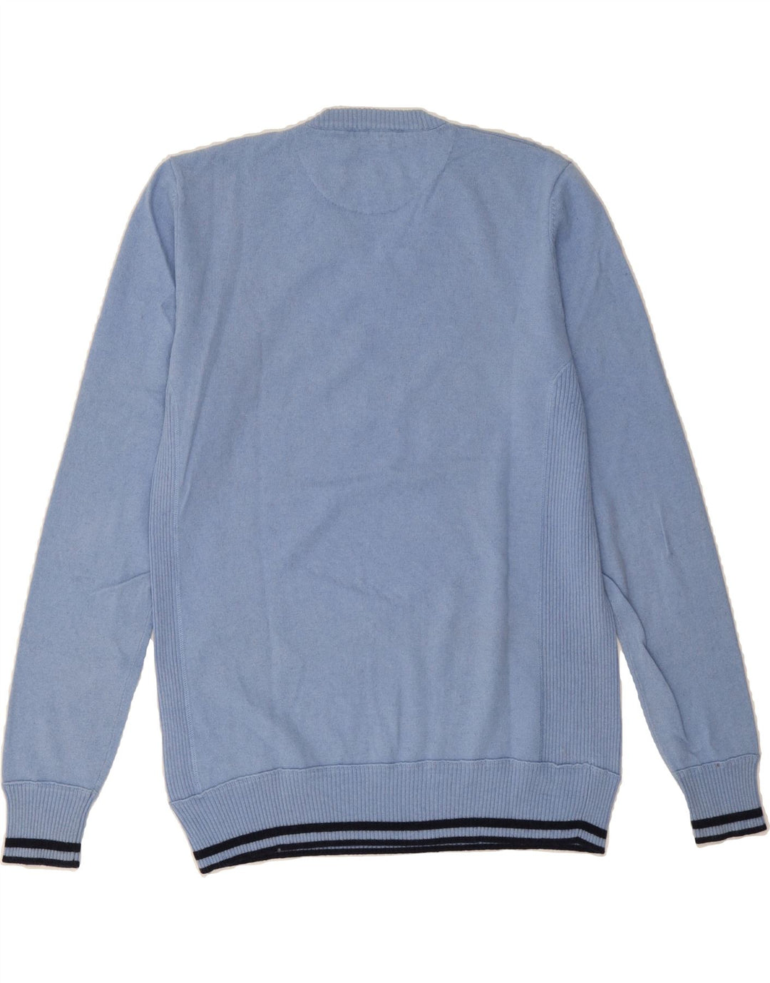 GAS Mens V-Neck Jumper Sweater XL Blue Wool Vintage Gas and Second-Hand Gas from Messina Hembry 