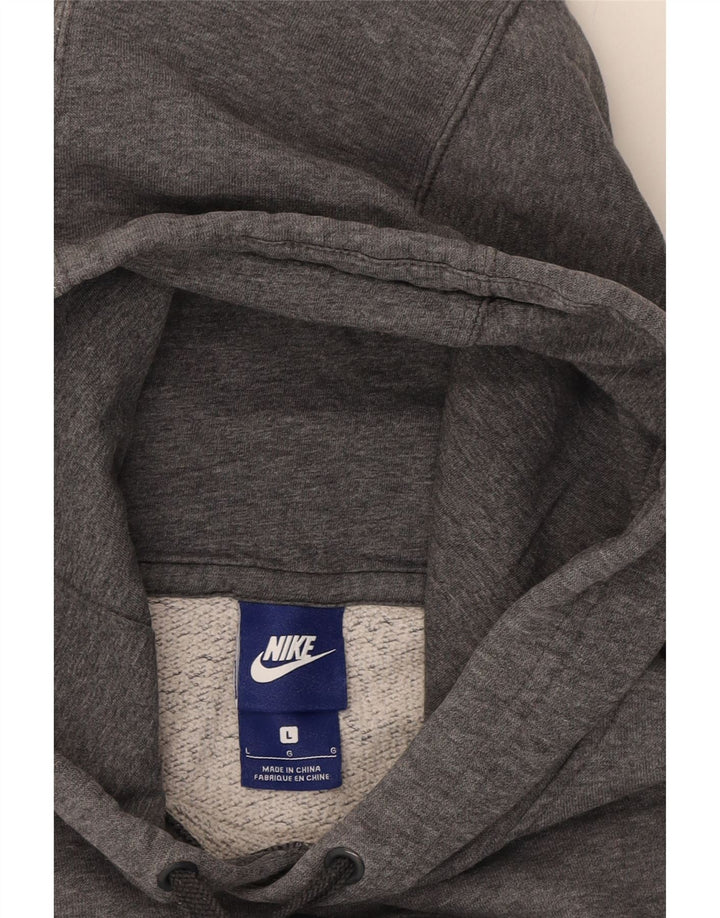 NIKE Mens Hoodie Jumper Large Grey Vintage Nike and Second-Hand Nike from Messina Hembry 