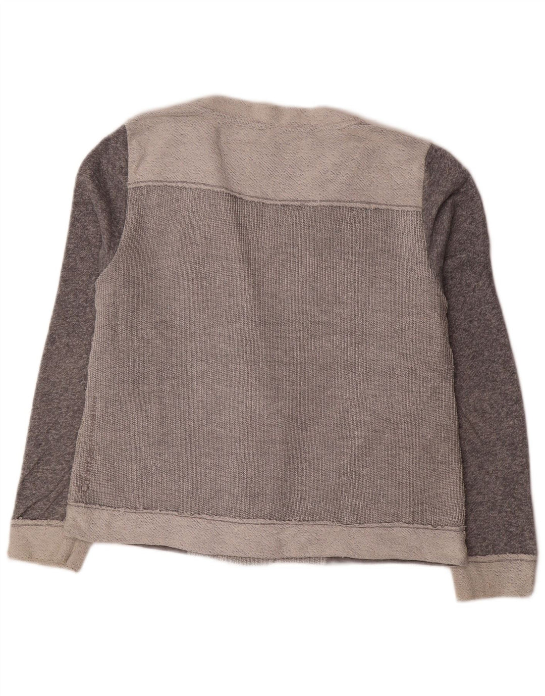 CALVIN KLEIN Womens Cardigan Sweater UK 18 XL Grey Colourblock Cotton