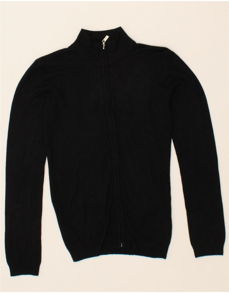 GUESS Girls Graphic Cardigan Sweater 13-14 Years Black Cotton Vintage Guess and Second-Hand Guess from Messina Hembry 