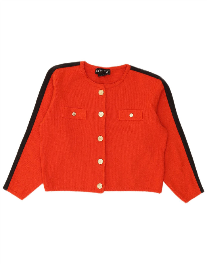 Kookai Womens Bolero Jumper UK 14 Medium Red Colourblock