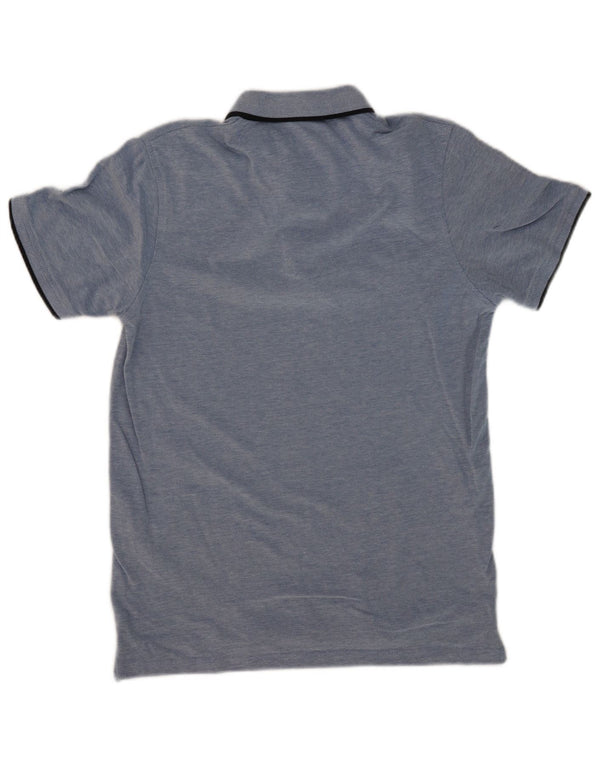 Jack & Jones Mens Polo Shirt Medium Blue Cotton