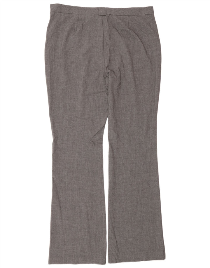 Marks & Spencer Womens Long Suit Trousers UK 16 Large W34 L34 Grey