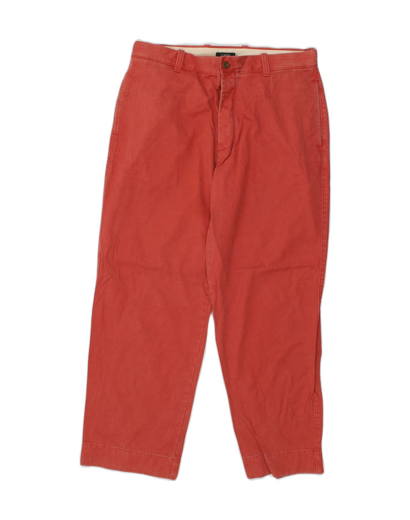 J. CREW Mens Tapered Chino Trousers W34 L30 Red | Vintage J. Crew | Thrift | Second-Hand J. Crew | Used Clothing | Messina Hembry 