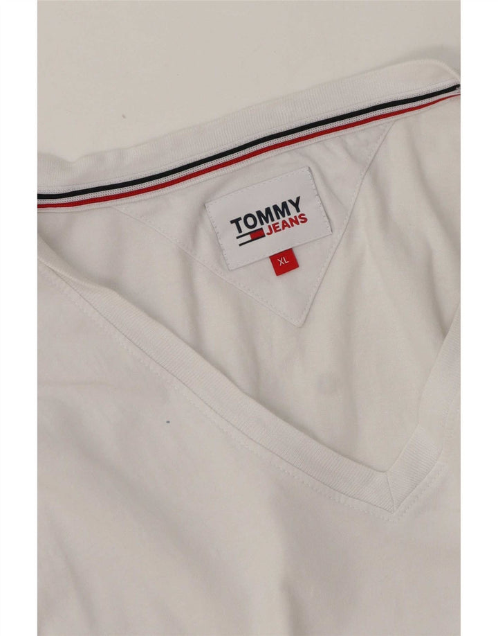 Tommy Hilfiger Mens T-Shirt Top XL White