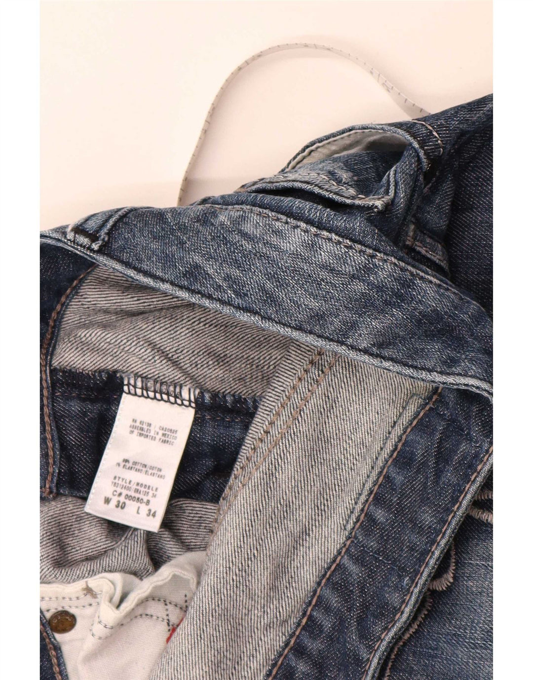 Guess Womens Slim Jeans W30 L30 Blue Cotton