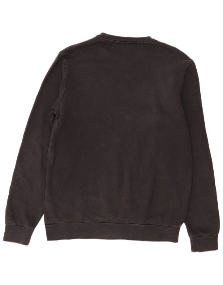 Adidas Boys Graphic Sweatshirt Jumper 15-16 Years Black Cotton