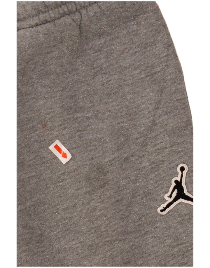 Jordan Boys Tracksuit Trousers Joggers 10-11 Years Medium Grey Cotton