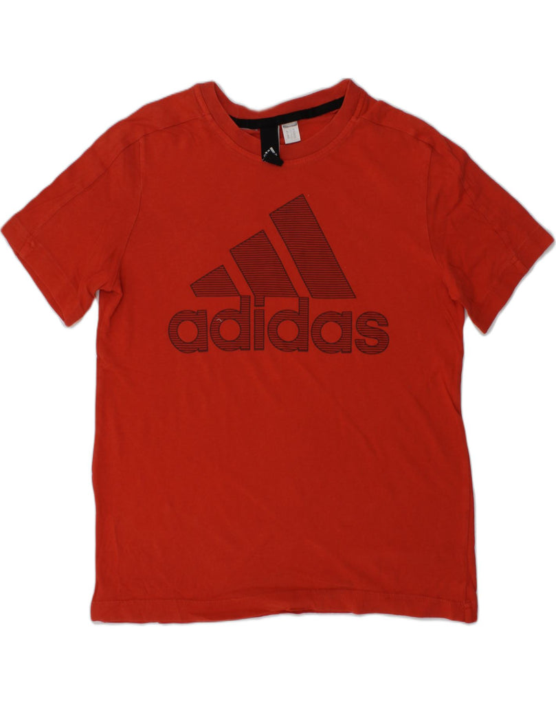 ADIDAS Boys Graphic T-Shirt Top 10-11 Years Red Cotton | Vintage Adidas | Thrift | Second-Hand Adidas | Used Clothing | Messina Hembry 