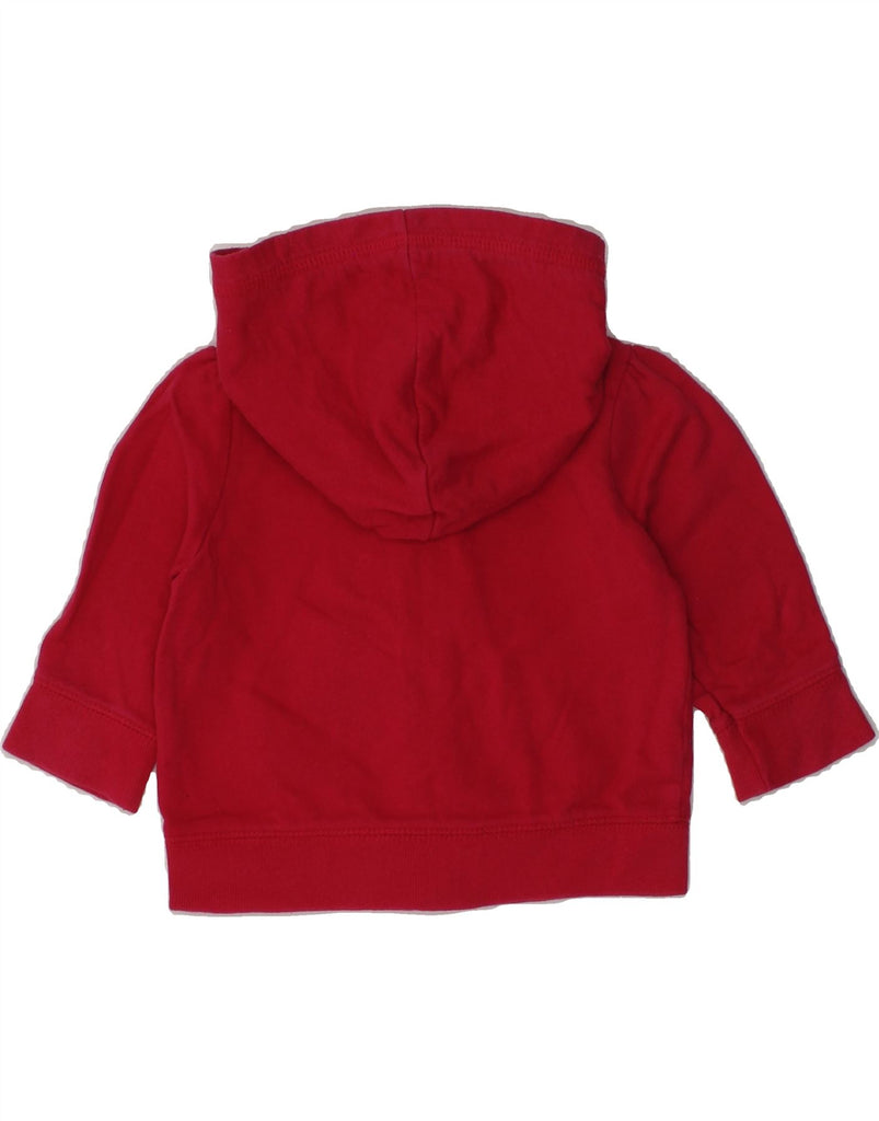 GAP Baby Girls Graphic Zip Hoodie Sweater 3-6 Months Red Cotton | Vintage Gap | Thrift | Second-Hand Gap | Used Clothing | Messina Hembry 