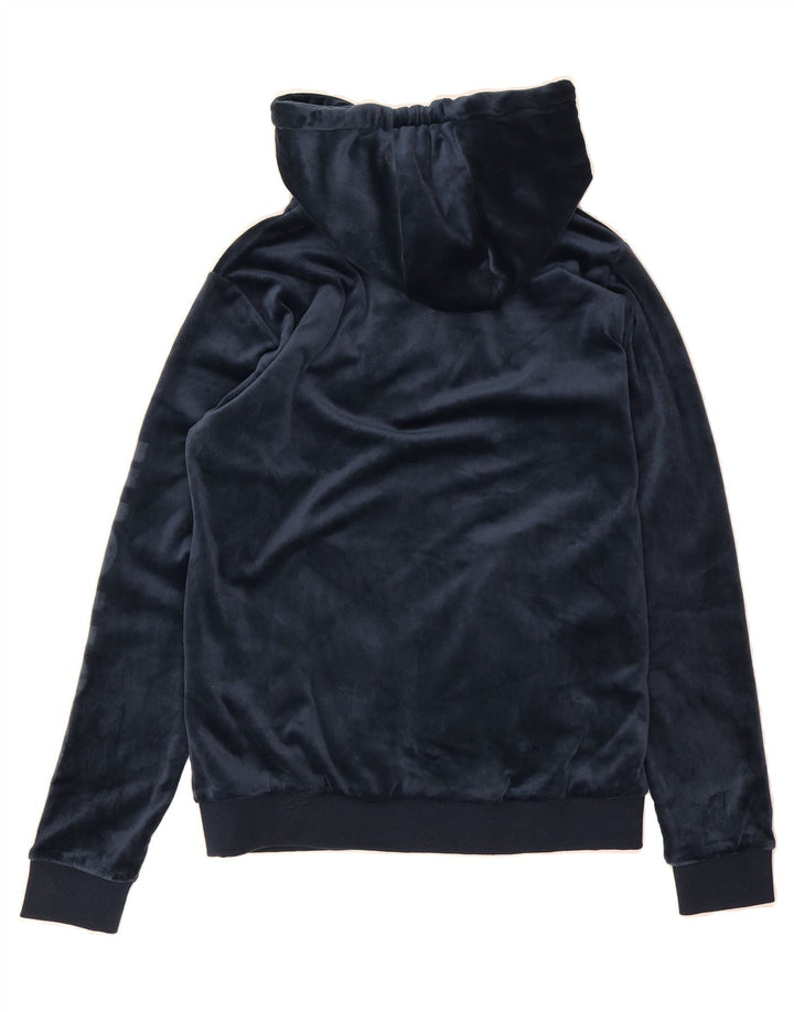 BENCH Womens Hooded Graphic Full Tracksuit UK 12 Medium Navy Blue Vintage Bench and Second-Hand Bench from Messina Hembry 