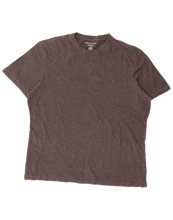 American Eagle Mens Standard Fit T-Shirt Top XL Grey Cotton