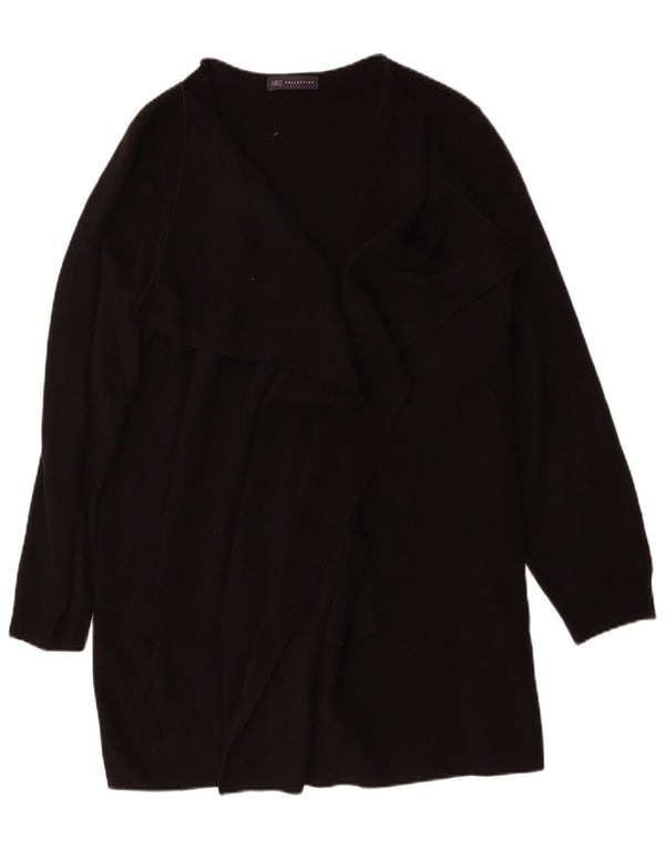 Marks & Spencer Womens Oversized Longline Cardigan Sweater UK 18 XL Black