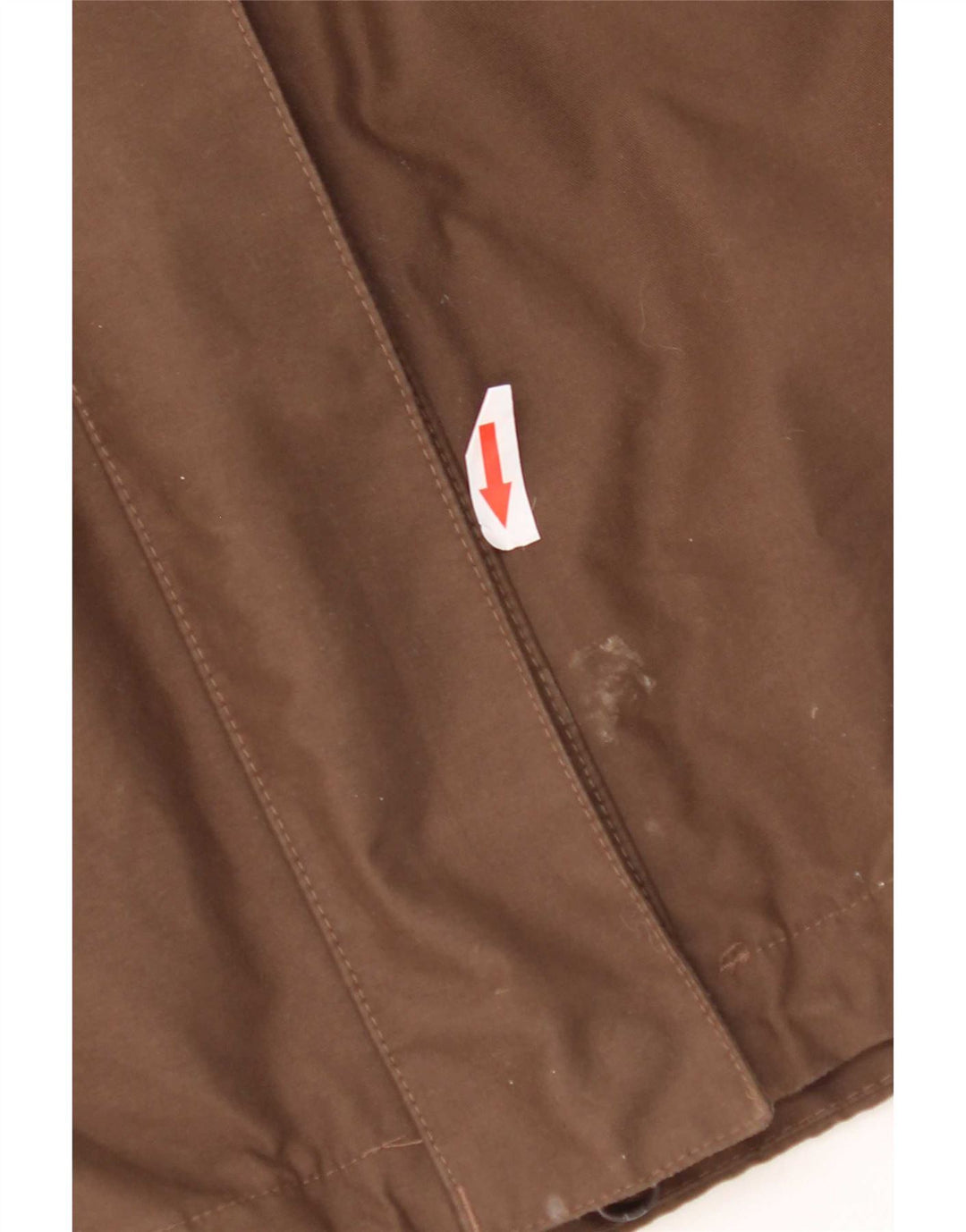 Jack Wolfskin Womens Hooded Parka Jacket UK 16 Large Brown Polyester
