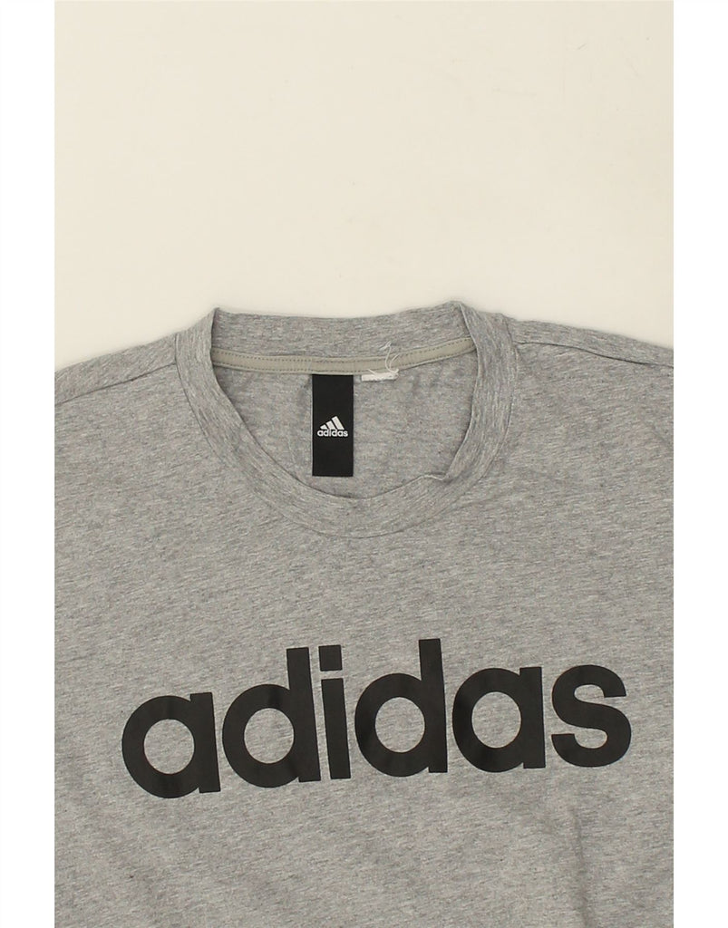 ADIDAS Mens Graphic T-Shirt Top Small Grey | Vintage Adidas | Thrift | Second-Hand Adidas | Used Clothing | Messina Hembry 