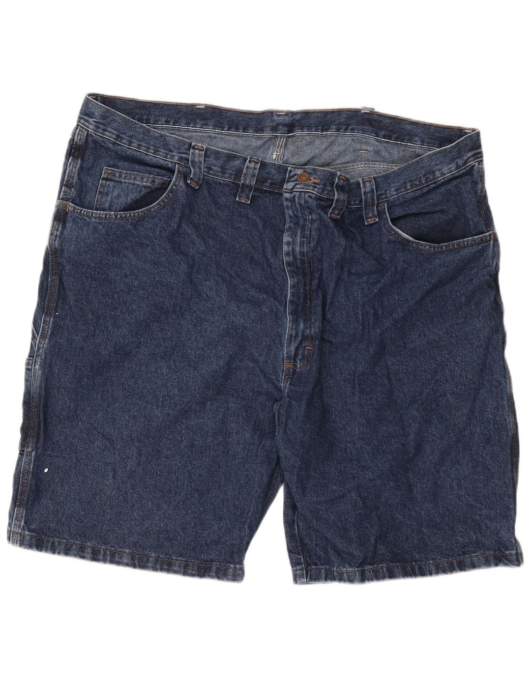 Wrangler Mens Cargo Denim Shorts W46 3XL Blue Cotton