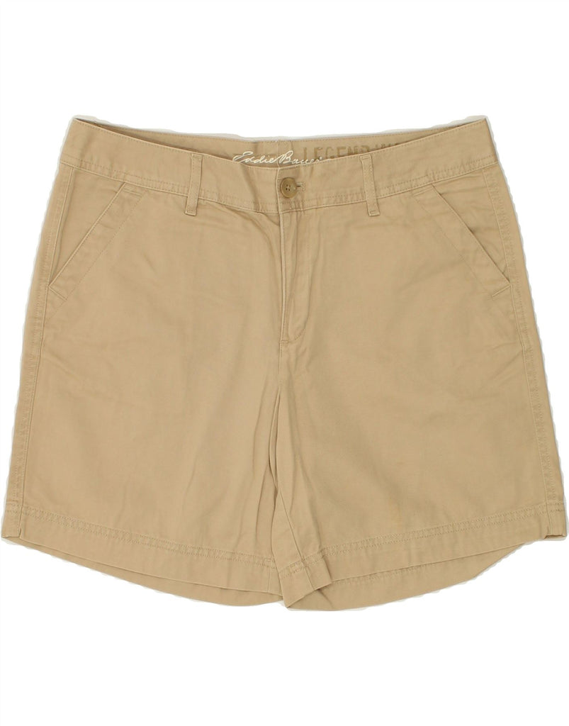 EDDIE BAUER Womens Legendwash Chino Shorts US 8 Medium W32 Beige Cotton | Vintage Eddie Bauer | Thrift | Second-Hand Eddie Bauer | Used Clothing | Messina Hembry 