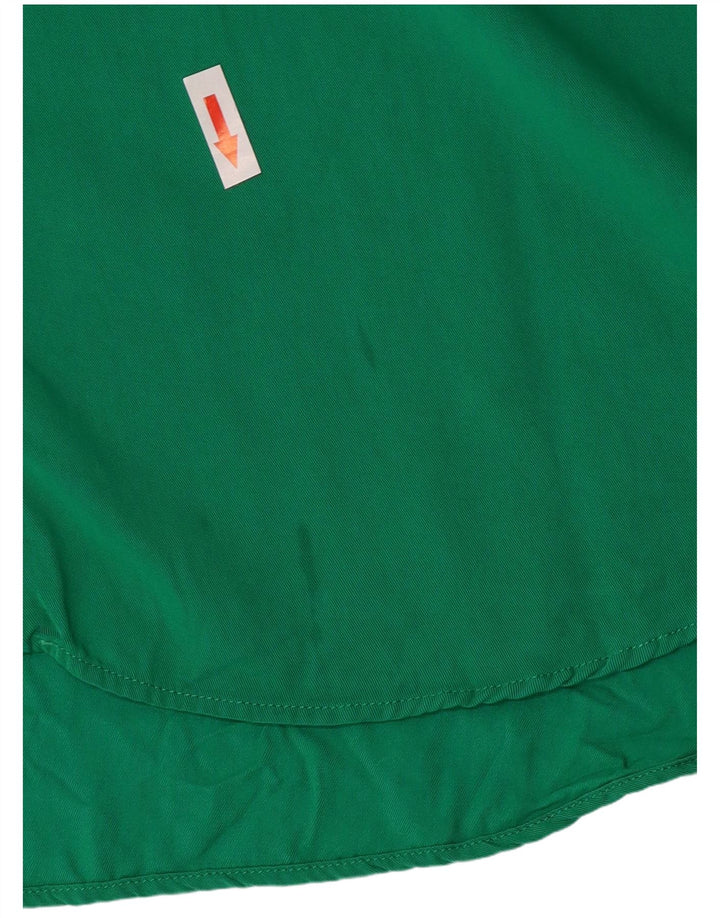 Zara Womens Oversized Shirt UK 6 XS Green Viscose