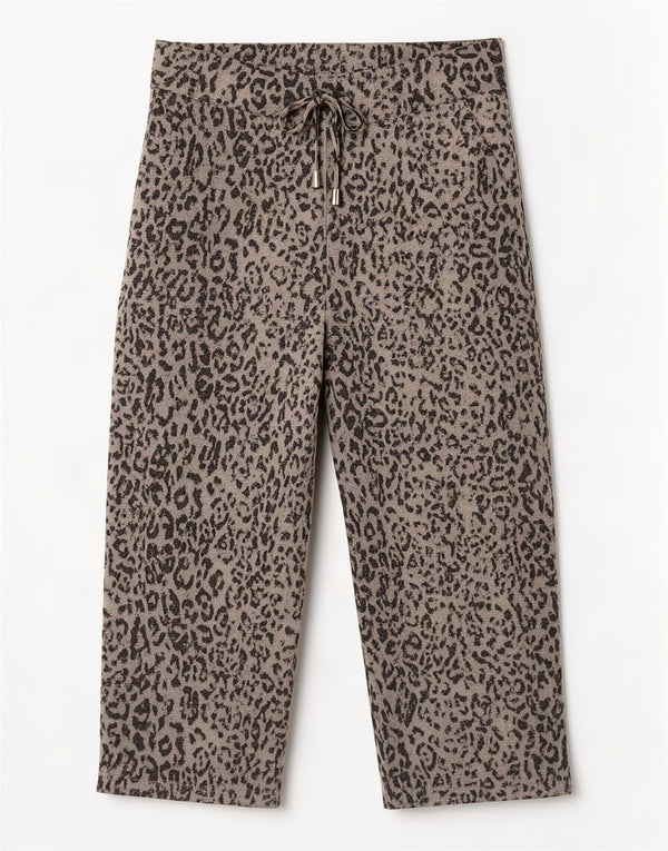 Marks & Spencer Womens Cropped Trousers UK 10 Small W28 L23 Grey