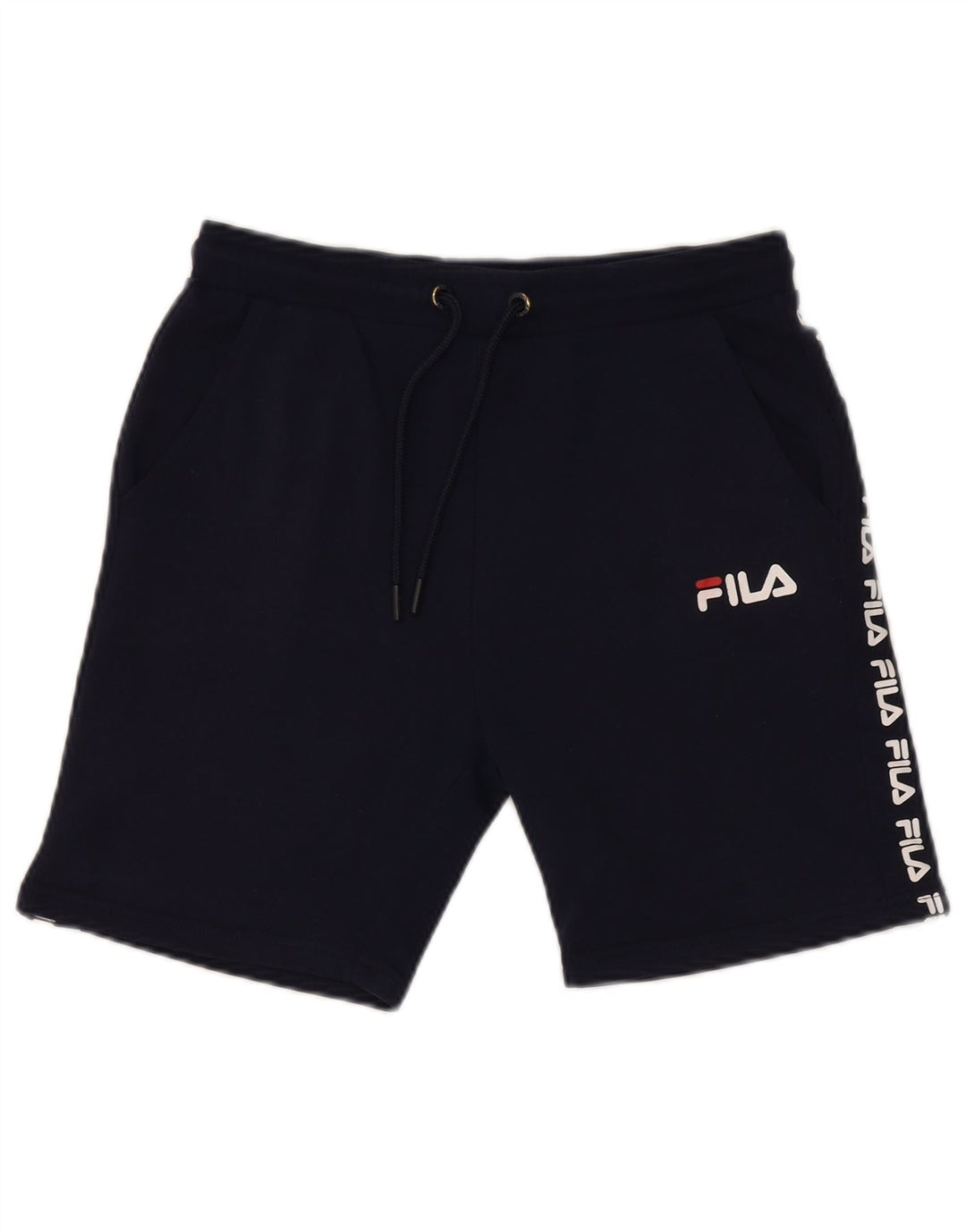 FILA Boys Graphic Sport Shorts 13-14 Years Navy Blue Polyester
