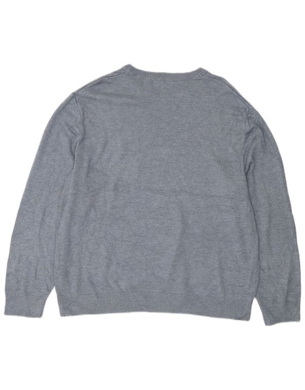 NAUTICA Womens Boat Neck Jumper Sweater UK 18 XL Blue Cotton