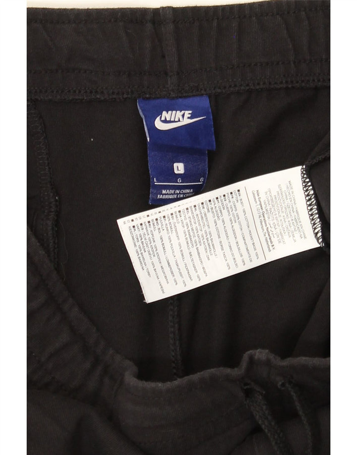 NIKE Mens Sport Shorts Large  Black Cotton Vintage Nike and Second-Hand Nike from Messina Hembry 
