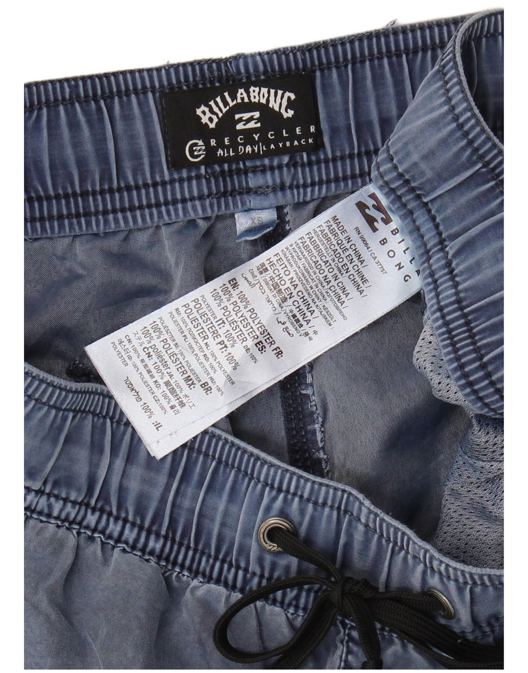 Billabong Mens Chino Shorts XS Blue Polyester