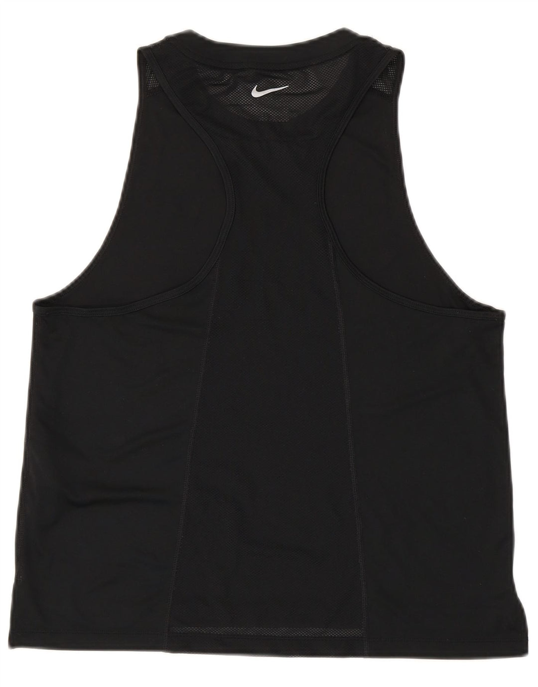 Nike Womens Dri Fit Vest Top UK 14 Large Black Polyester