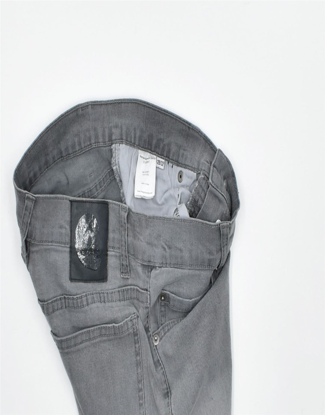 CHEAP MONDAY Womens Skinny Jeans W28 L32 Grey Cotton | Vintage | Thrift | Second-Hand | Used Clothing | Messina Hembry 