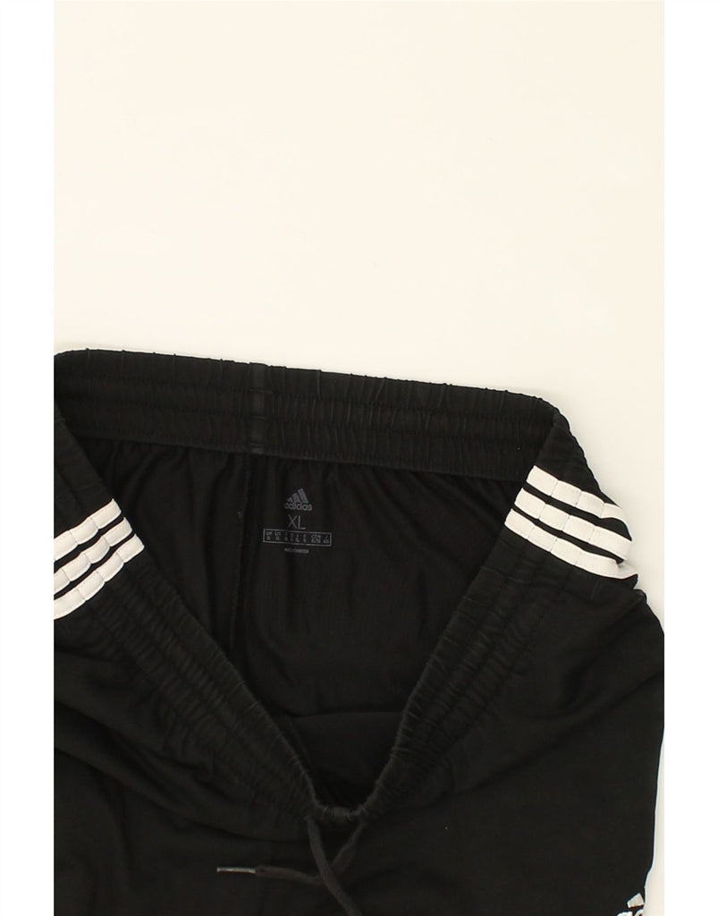 ADIDAS Mens Tracksuit Trousers XL Black Cotton | Vintage Adidas | Thrift | Second-Hand Adidas | Used Clothing | Messina Hembry 