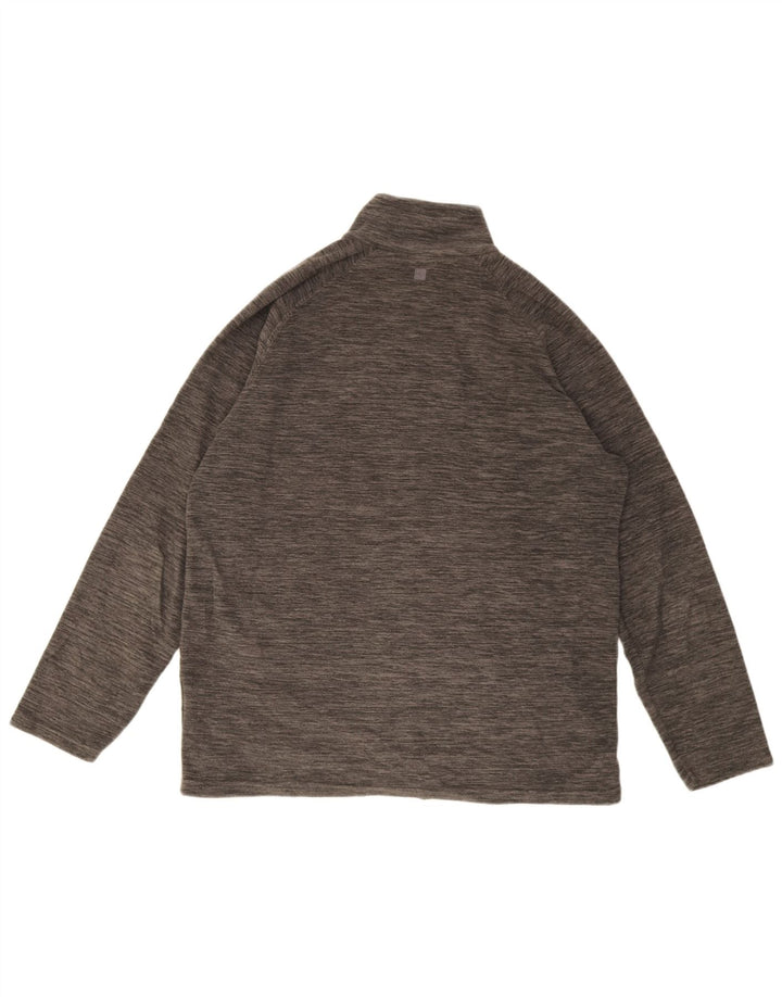 Mountain Warehouse Womens Zip Fleece Jacket UK 16 Large Grey Flecked