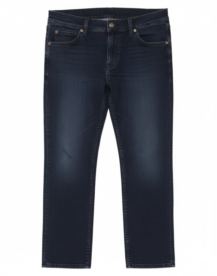 Cheap Monday Womens Straight Jeans W32 L26 Navy Blue Cotton