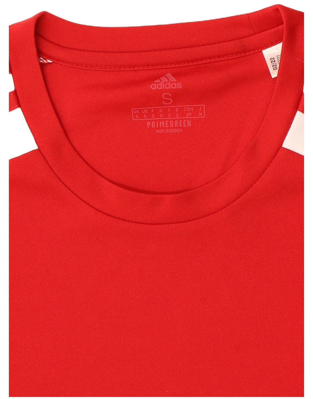 Adidas Mens Aeroready T-Shirt Top Small Red Colourblock