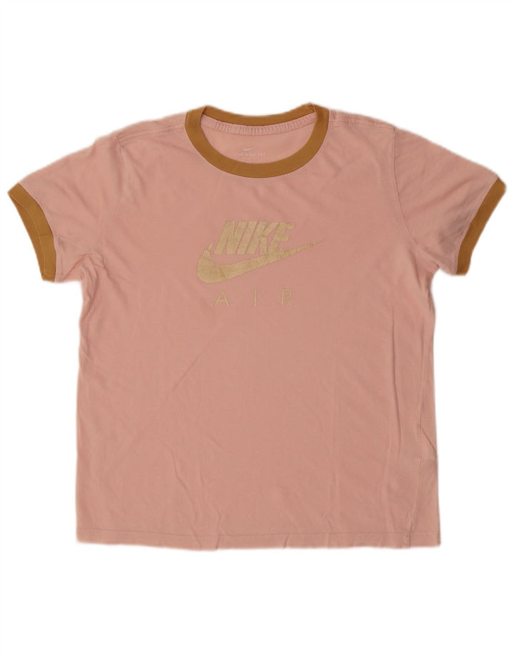 NIKE Girls Graphic T-Shirt Top 13-14 Years XL Pink Cotton