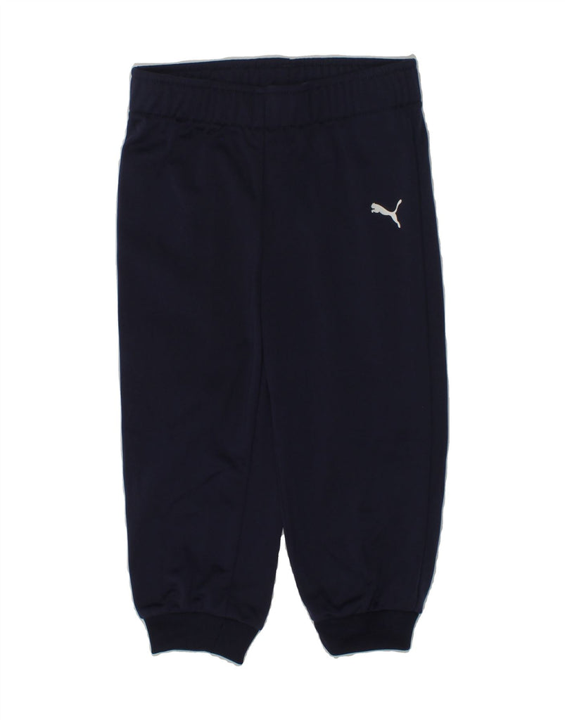 PUMA Boys Tracksuit Trousers Joggers 3-4 Years Navy Blue Polyester | Vintage Puma | Thrift | Second-Hand Puma | Used Clothing | Messina Hembry 
