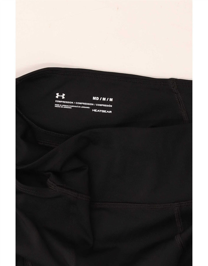 Under Armour Womens Heat Gear Leggings UK 12 Medium Navy Blue