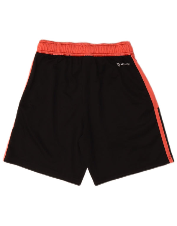 Adidas Boys Aeroready Sport Shorts 11-12 Years Black Colourblock Polyester