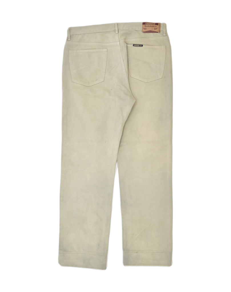 CARRERA Mens Straight Jeans W38 L32 Beige Cotton | Vintage | Thrift | Second-Hand | Used Clothing | Messina Hembry 