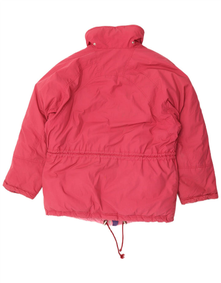 Diadora Womens Oversized Padded Coat UK 14 Medium Pink Polyester