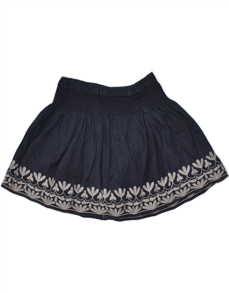 MASSIMO DUTTI Girls Pleated Skirt 7-8 Years W24  Navy Blue Floral | Vintage Massimo Dutti | Thrift | Second-Hand Massimo Dutti | Used Clothing | Messina Hembry 