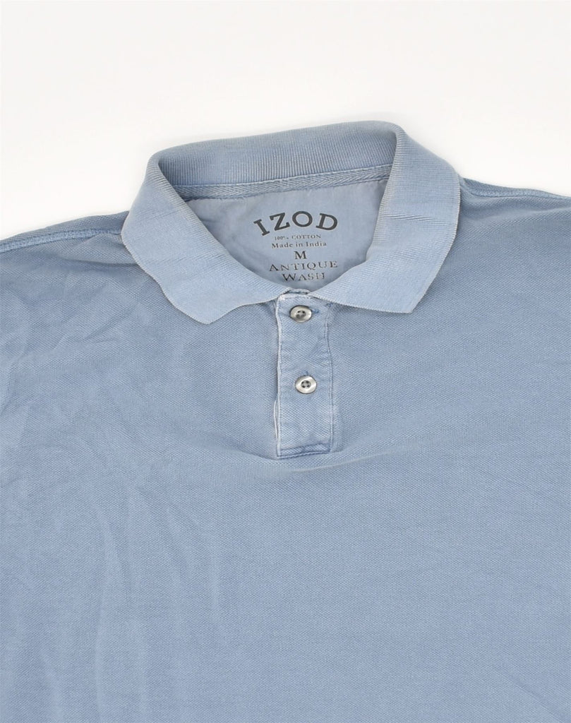 IZOD Mens Polo Shirt Medium Blue Cotton | Vintage Izod | Thrift | Second-Hand Izod | Used Clothing | Messina Hembry 