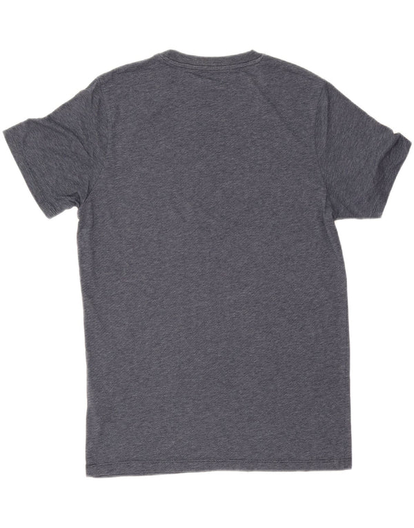 Jack & Jones Mens Graphic T-Shirt Top Large Navy Blue Cotton
