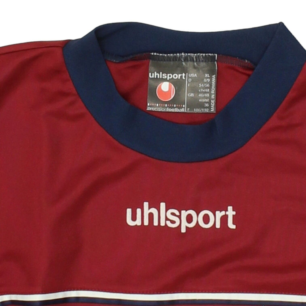 LUG Dream Soccer Uhlsport Mens Burgundy Shirt | Football Sportswear VTG | Vintage Messina Hembry | Thrift | Second-Hand Messina Hembry | Used Clothing | Messina Hembry 