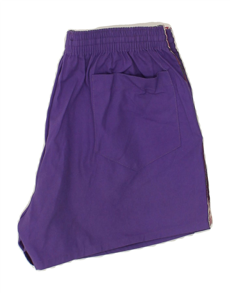 ASICS Womens Graphic Sport Shorts Medium Purple Polyester | Vintage Asics | Thrift | Second-Hand Asics | Used Clothing | Messina Hembry 