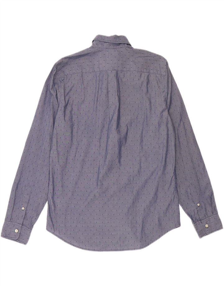 GAP Mens Shirt Medium Blue Spotted Cotton