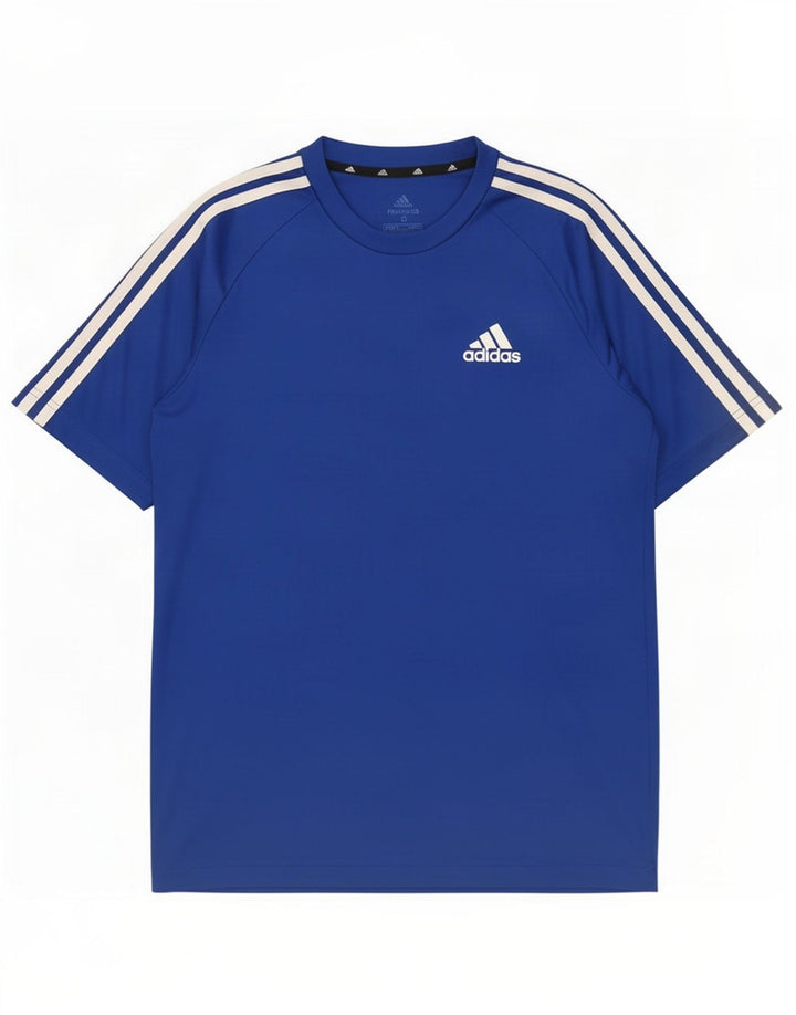 Adidas Mens Aeroready T-Shirt Top Small Blue Polyester