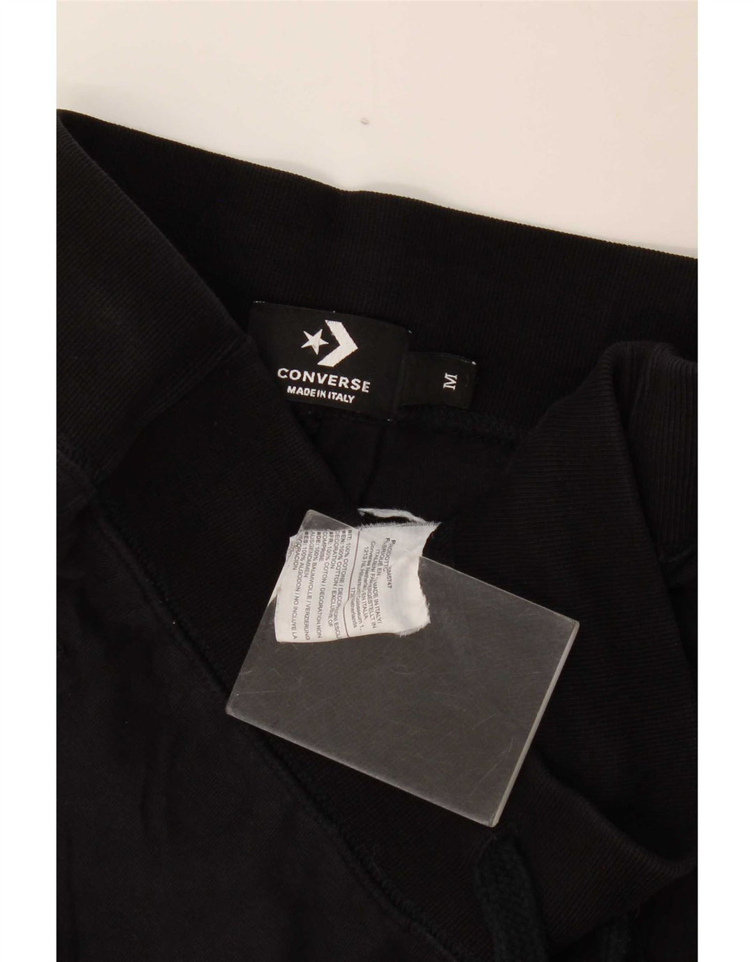 Converse Mens Tracksuit Trousers Joggers Medium Black Cotton