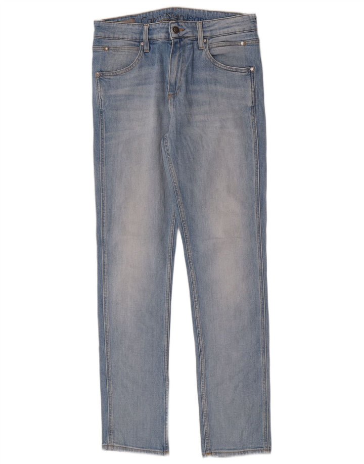 Calvin Klein Mens Slim Jeans W31 L32 Blue Cotton
